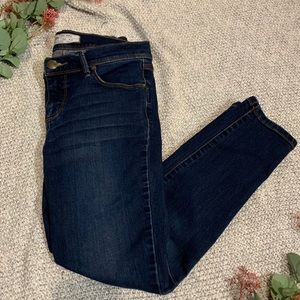 Free People Skinny Jeans Dark Wash (Cropped)